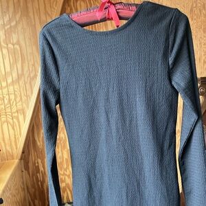 Forever 21 Black Textured Dress